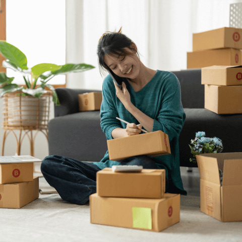 Small Business Owner Pays Supplier