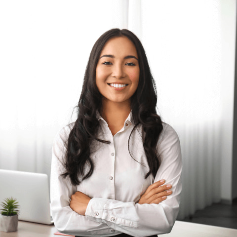 Smiling Small Business Owner Gains Working Capital